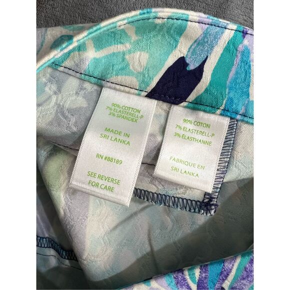 Lilly Pulitzer Kelly Skinny Ankle Pants Womens Size 12 Navy Alotta Colada NWT - Picture 6 of 10